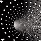 Miniatura fototapety Tunel z kwadratowymi otworami