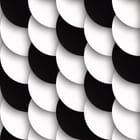 Miniatura fototapety Geometryczny wzór czarno-białych kół