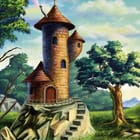 Miniatura fototapety Kamienna wieża na wzgórzu