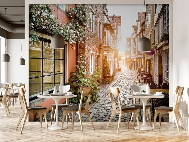 Fototapeta Uliczka Starego Miasta z Kamienicami (kod: 10585) Fototapeta Uliczka Starego Miasta z Kamienicami