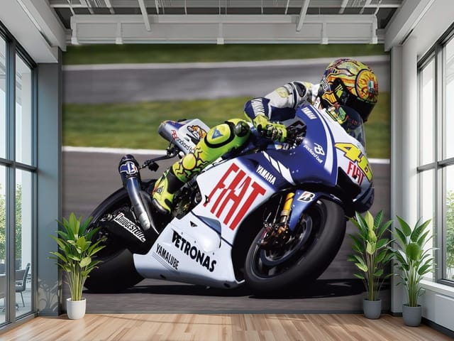 Fototapeta motocykle – motocykl wyścigowy w ruchu