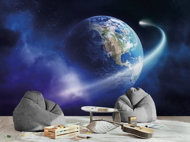 Fototapeta Planety – Ziemia w przestrzeni kosmicznej