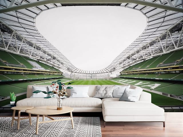 Fototapeta Nowoczesny stadion piłkarski (mpn: FT-1615) Fototapeta piłka nożna – wnętrze nowoczesnego stadionu