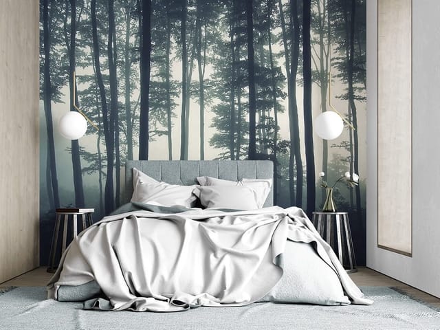 Fototapeta Tajemniczy Las w Mgle