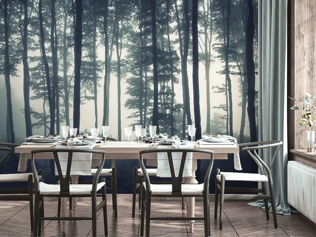 Fototapeta Tajemniczy Las w Mgle