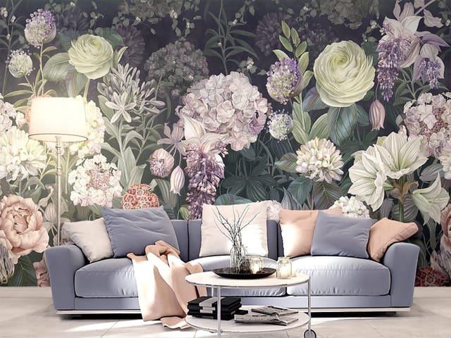 Fototapeta Egzotyczne kwiaty w ogrodzie