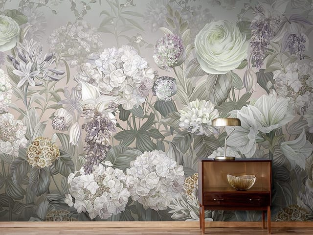 Fototapeta Egzotyczne kwiaty w pastelach