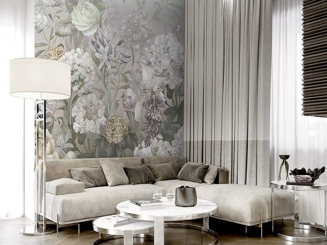 Fototapeta Egzotyczne kwiaty w pastelach