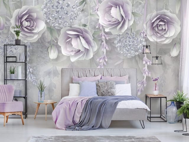 Fototapeta Pastelowe Kwiaty w Delikatnych Odcieniach