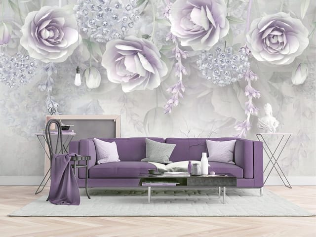 Fototapeta Pastelowe Kwiaty w Delikatnych Odcieniach