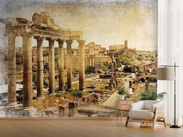 Fototapeta architektura miejska – starożytne ruiny z kolumnami
