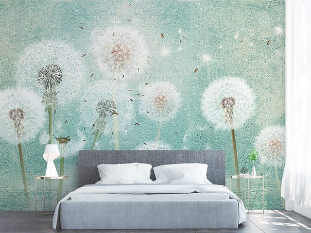 Fototapeta Dmuchawce na tle nieba (kod: 25375) Fototapeta z dużymi dmuchawcami na tle przypominającym niebo