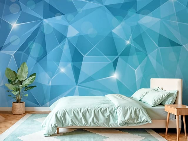 Fototapeta 3D abstrakcja – geometryczne wzory z wielokątów
