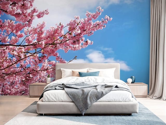 Fototapeta Sakura – gałąź drzewa z różowymi kwiatami