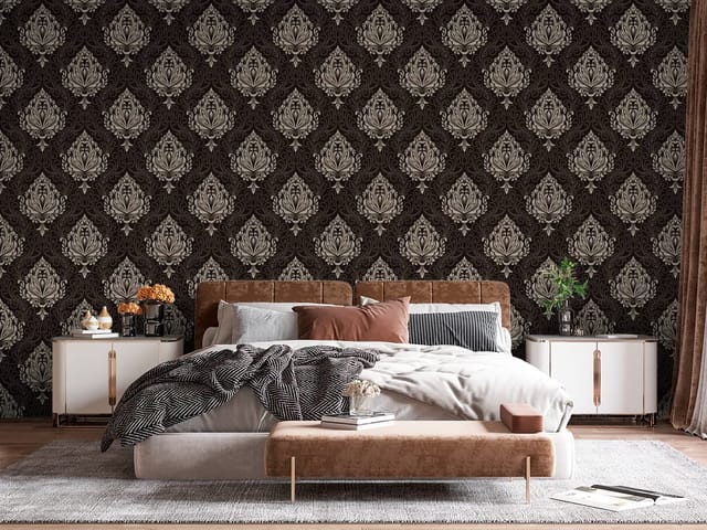 Fototapeta Elegancki wzór barokowy (mpn: FT-4505) Fototapeta Wzory – powtarzający się wzór w stylu barokowym