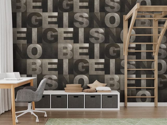 Fototapeta Typografia – powtarzający się wzór z dużymi literami