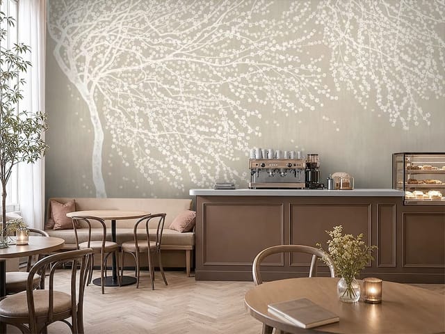 Fototapeta Sakura – drzewo z rozłożystymi gałęziami