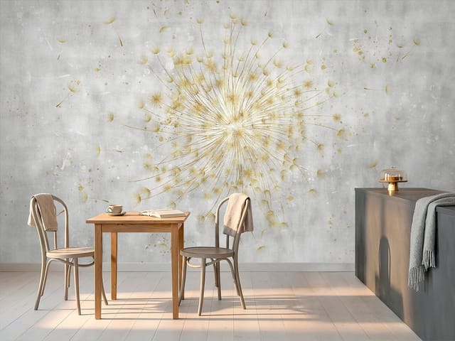 Fototapeta Dmuchawiec na jasnym tle (mpn: FT-5676) Fototapeta dmuchawce – duży dmuchawiec na jasnym tle