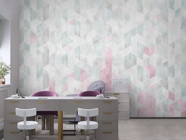 Fototapeta Geometria – obraz z geometrycznym wzorem z trójkątów