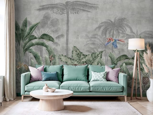 Fototapeta dżungla – tygrys w tropikalnym lesie