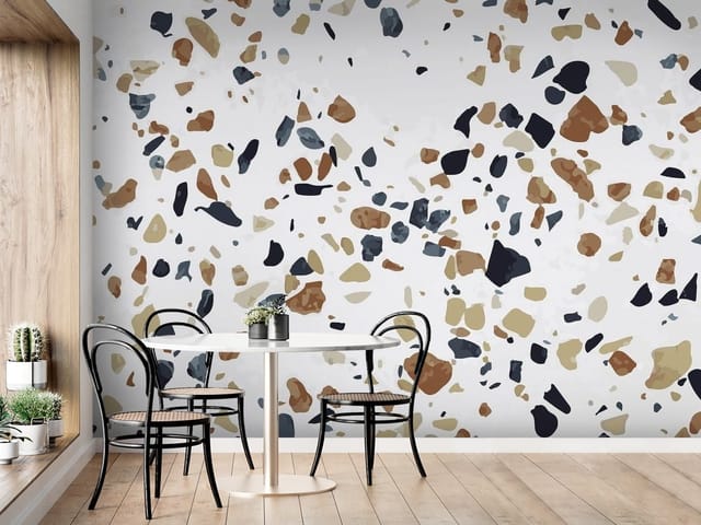 Fototapeta Lastryko – wzór terrazzo z różnokolorowymi plamami