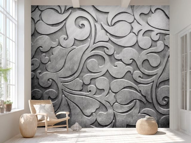 Fototapeta Barokowe ornamenty 3D (mpn: FT-705) Fototapeta 3D abstrakcja z ornamentami w stylu barokowym