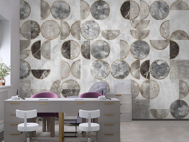 Fototapeta Geometria – wzory z okręgami i półokręgami