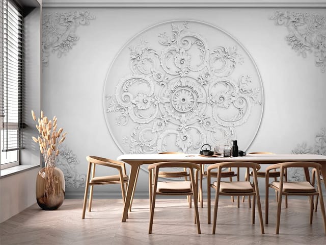 Fototapeta Płaskorzeźby – ornamentyka w stylu rokokowym