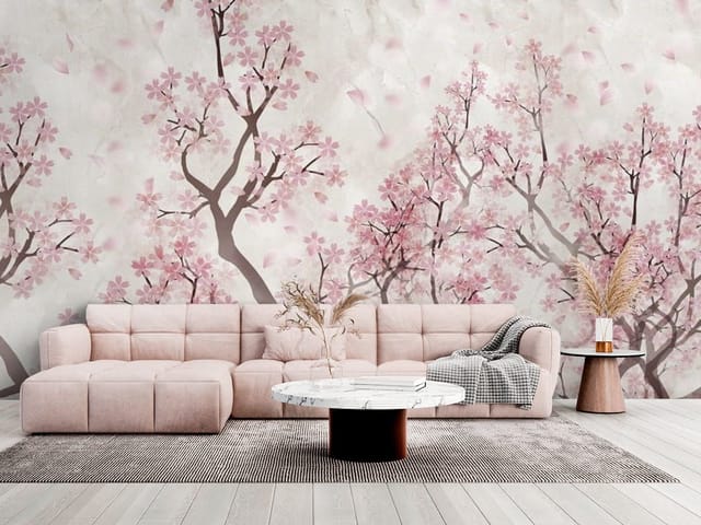 Fototapeta Sakura – gałęzie drzewa z różowymi kwiatami