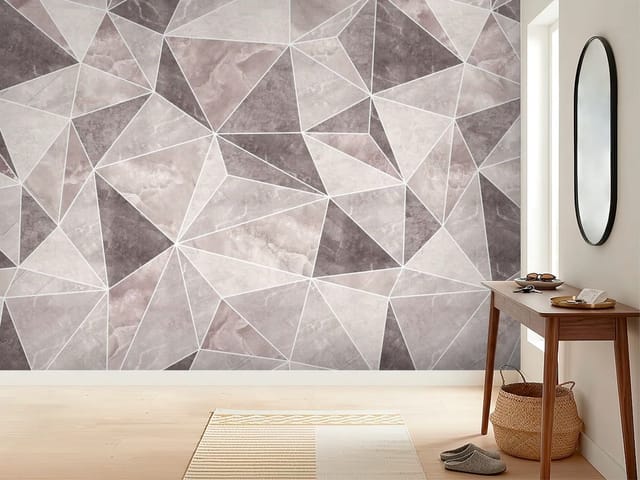 Fototapeta Geometryczny wzór z trójkątów (mpn: FT-7360) Fototapeta 3D abstrakcja – geometryczny wzór z trójkątów