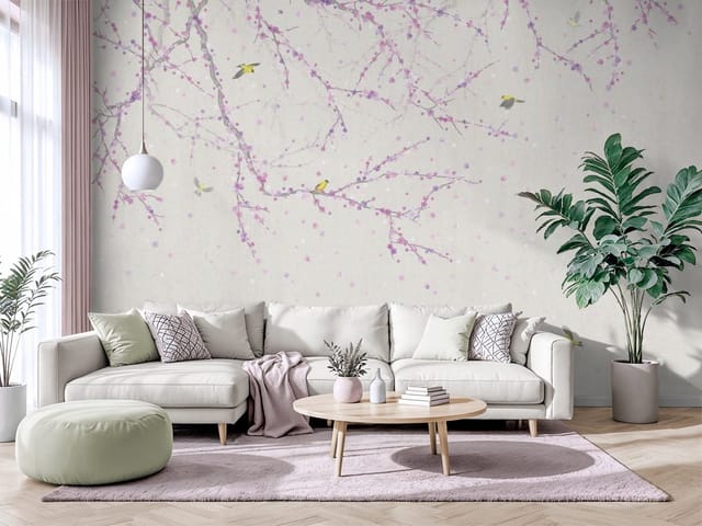 Fototapeta Sakura – gałęzie drzewa pokryte kwiatami wiśni