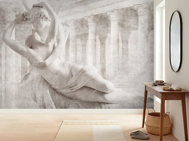 Fototapeta Klasyczna rzeźba z antycznym tłem (mpn: FT-7770) Fototapeta antyczne motywy – klasyczna rzeźba dwóch postaci