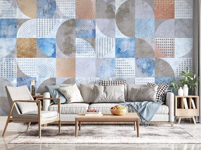 Fototapeta Geometria – obraz z geometrycznym wzorem kwadratów