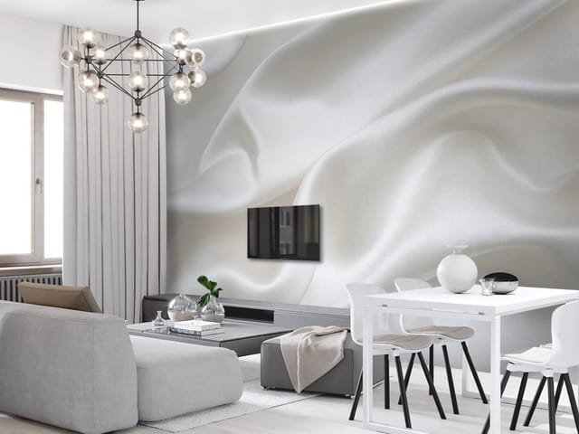 Fototapeta Falujący biały materiał