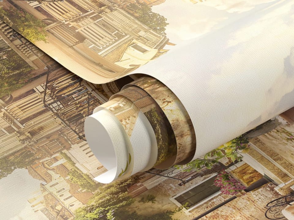 Fototapeta Malownicza uliczka z mostkiem fragment #1