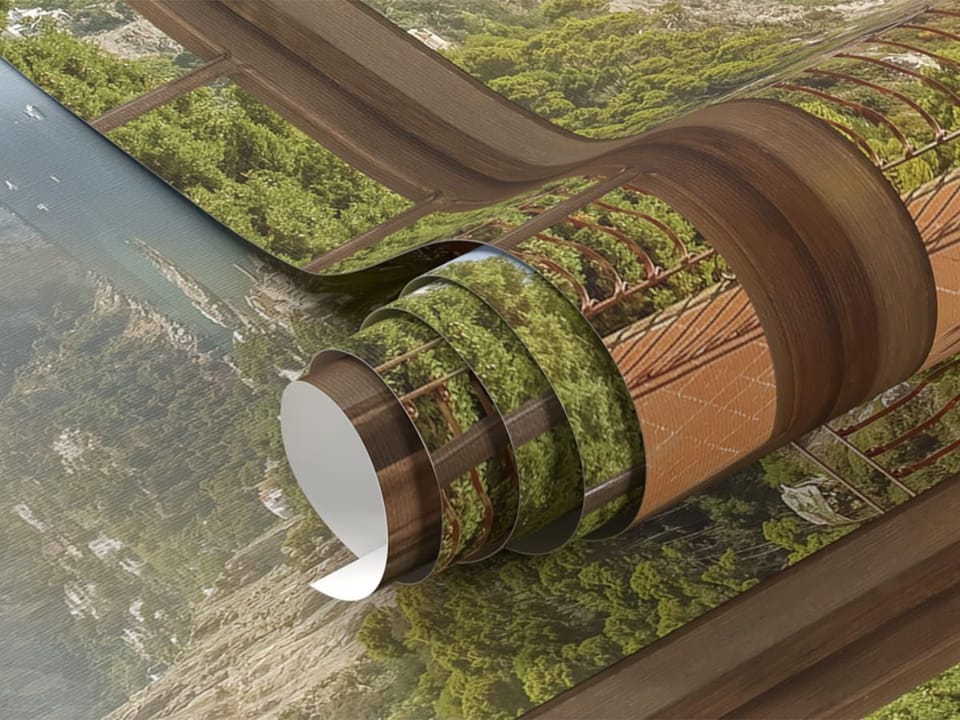 Fototapeta Widok na morze przez okno fragment #1