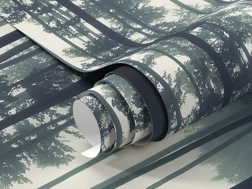 Fototapeta Tajemniczy Las w Mgle fragment #1