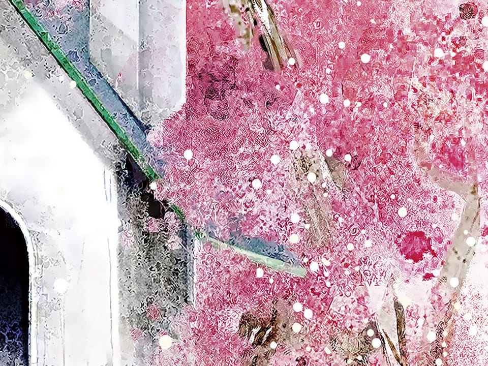 Fototapeta Domek dla ptaków na gałęzi - jakość wydruku i struktura materiału