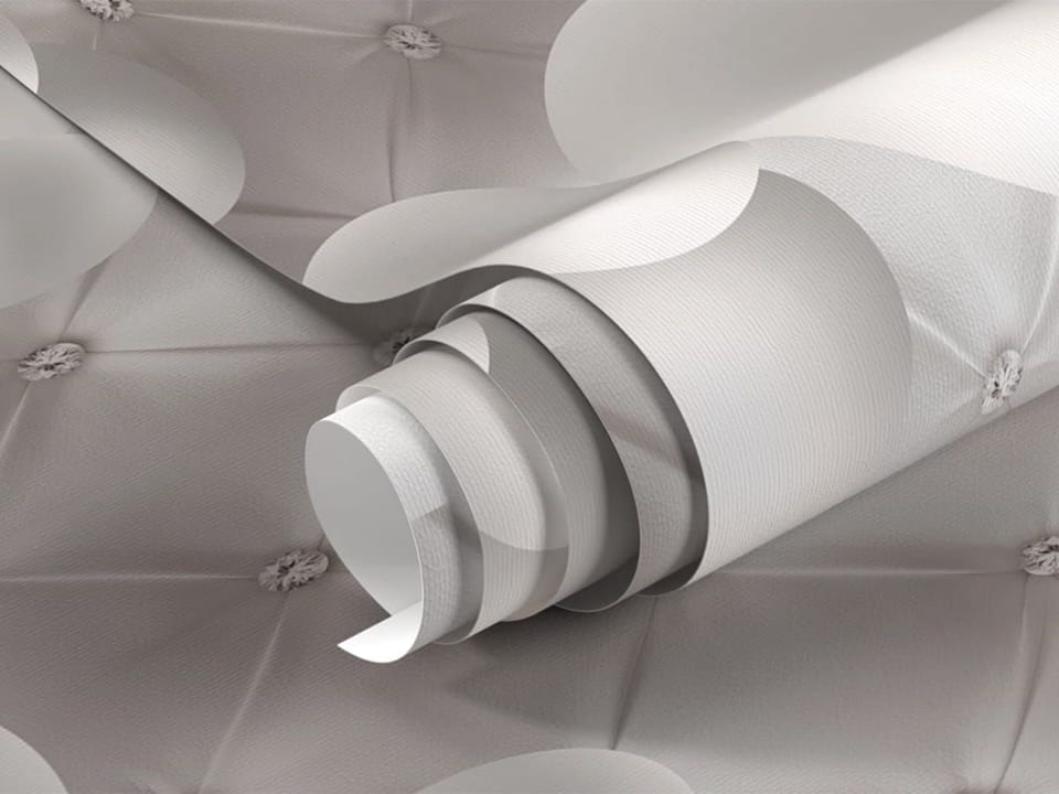 Fototapeta Białe kule na pikowanym tle fragment #1