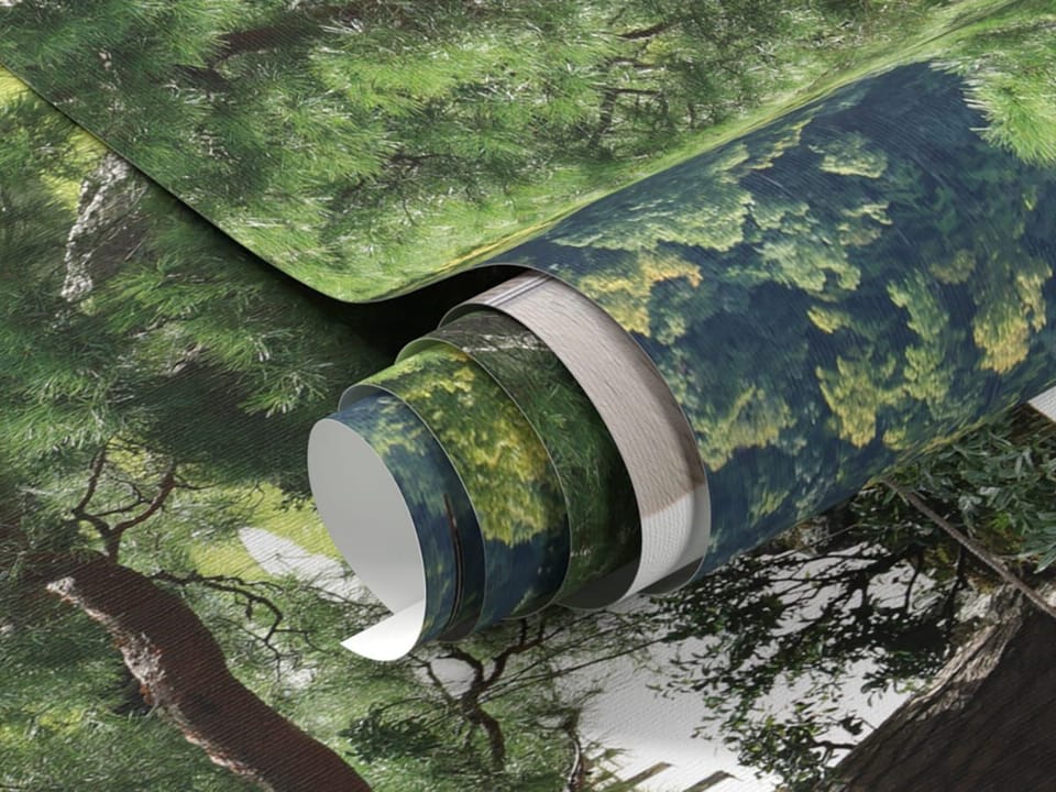 Fototapeta Widok na ogród przez japońskie okno fragment #1