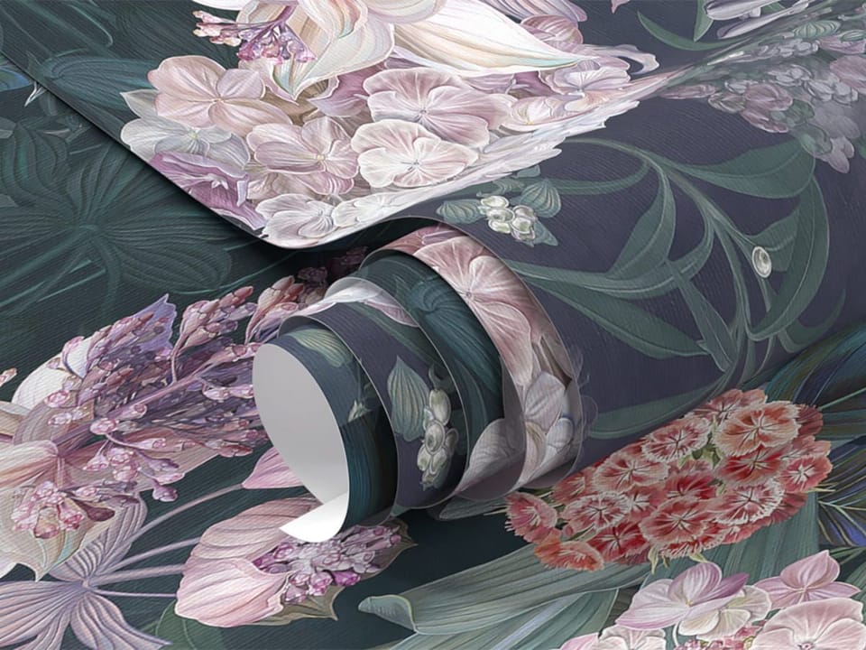 Fototapeta Egzotyczne kwiaty w ogrodzie fragment #1