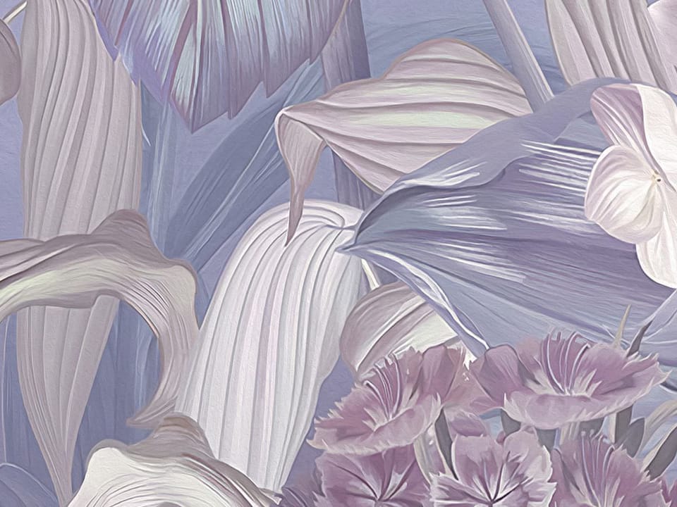 Fototapeta Delikatne Kwiaty w Pastelach fragment #2