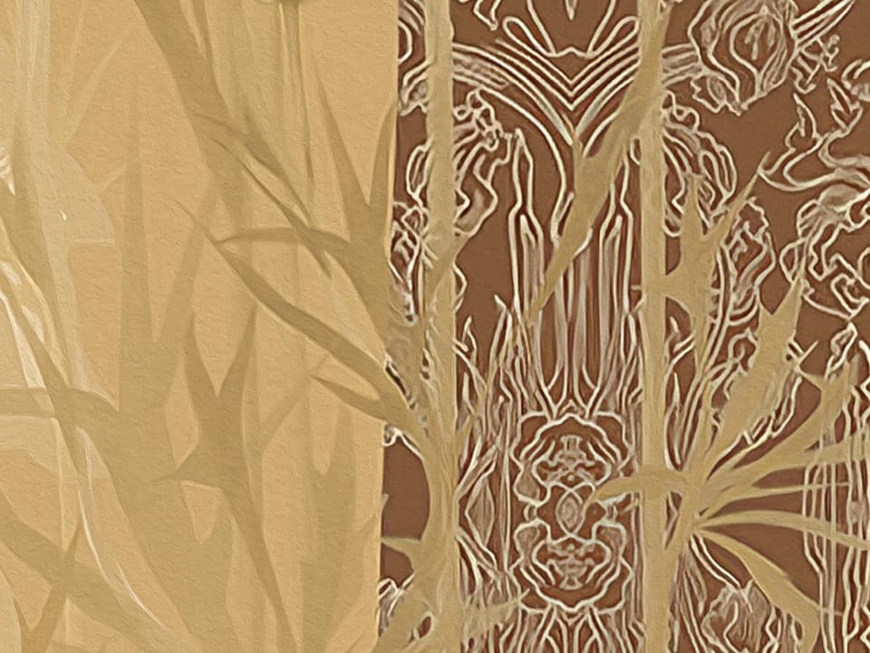 Fototapeta Pawie na huśtawce wśród drzew fragment #2