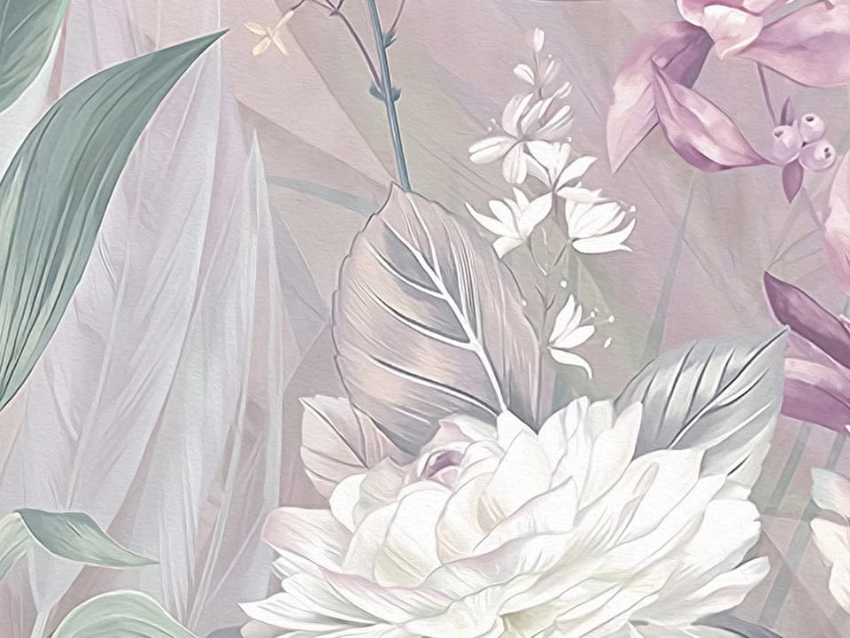 Fototapeta Kwiaty Polne w Pastelach fragment #2