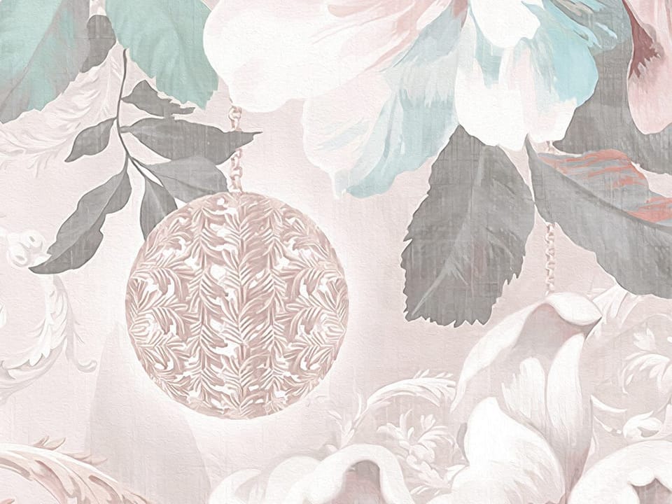 Fototapeta Kwiaty polne z ornamentami fragment #2