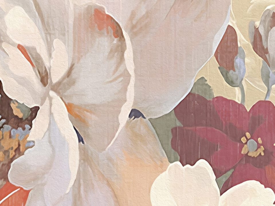 Fototapeta Kwiaty polne w stylu vintage fragment #1