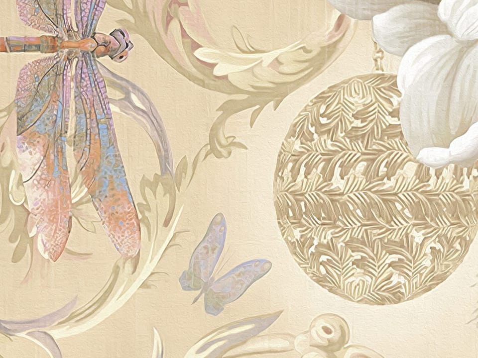 Fototapeta Kwiaty polne w stylu vintage fragment #2