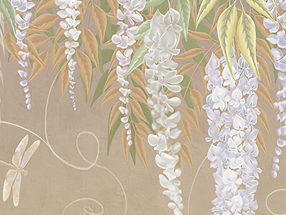 Fototapeta Żurawie w Ogrodzie Kwiatów fragment #2