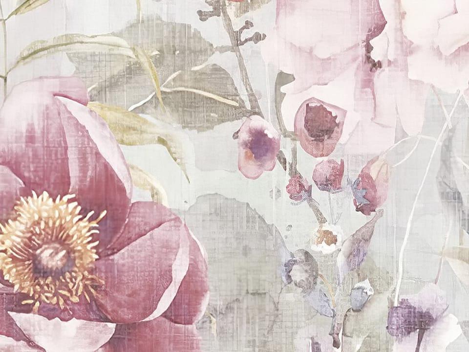 Fototapeta Kwiaty polne w pastelowych barwach fragment #1