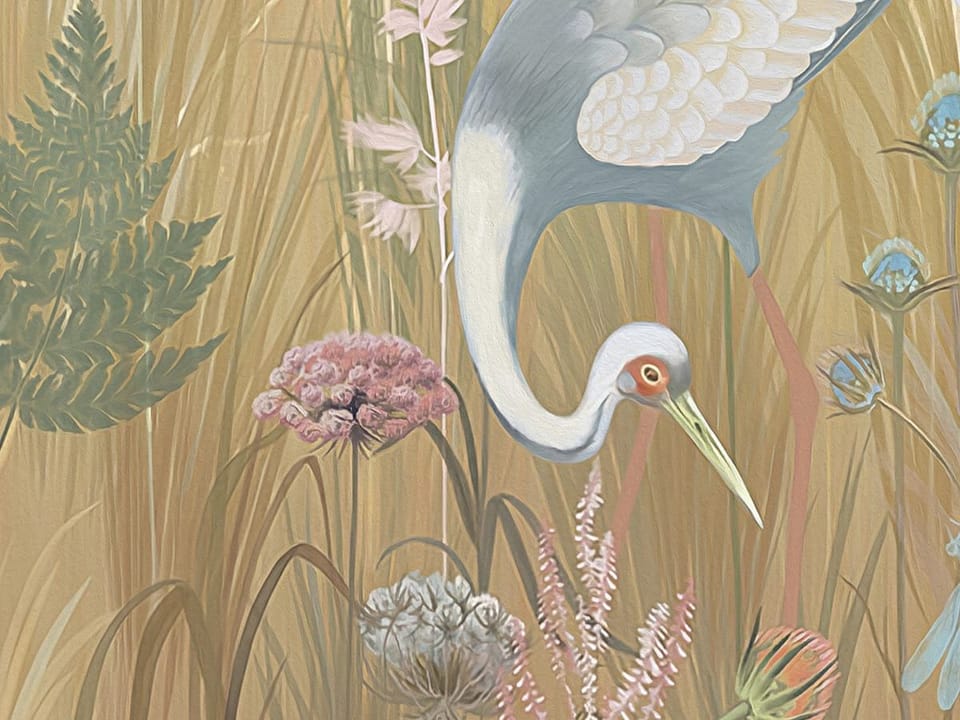 Fototapeta Las z wysokimi drzewami i jeziorem fragment #1